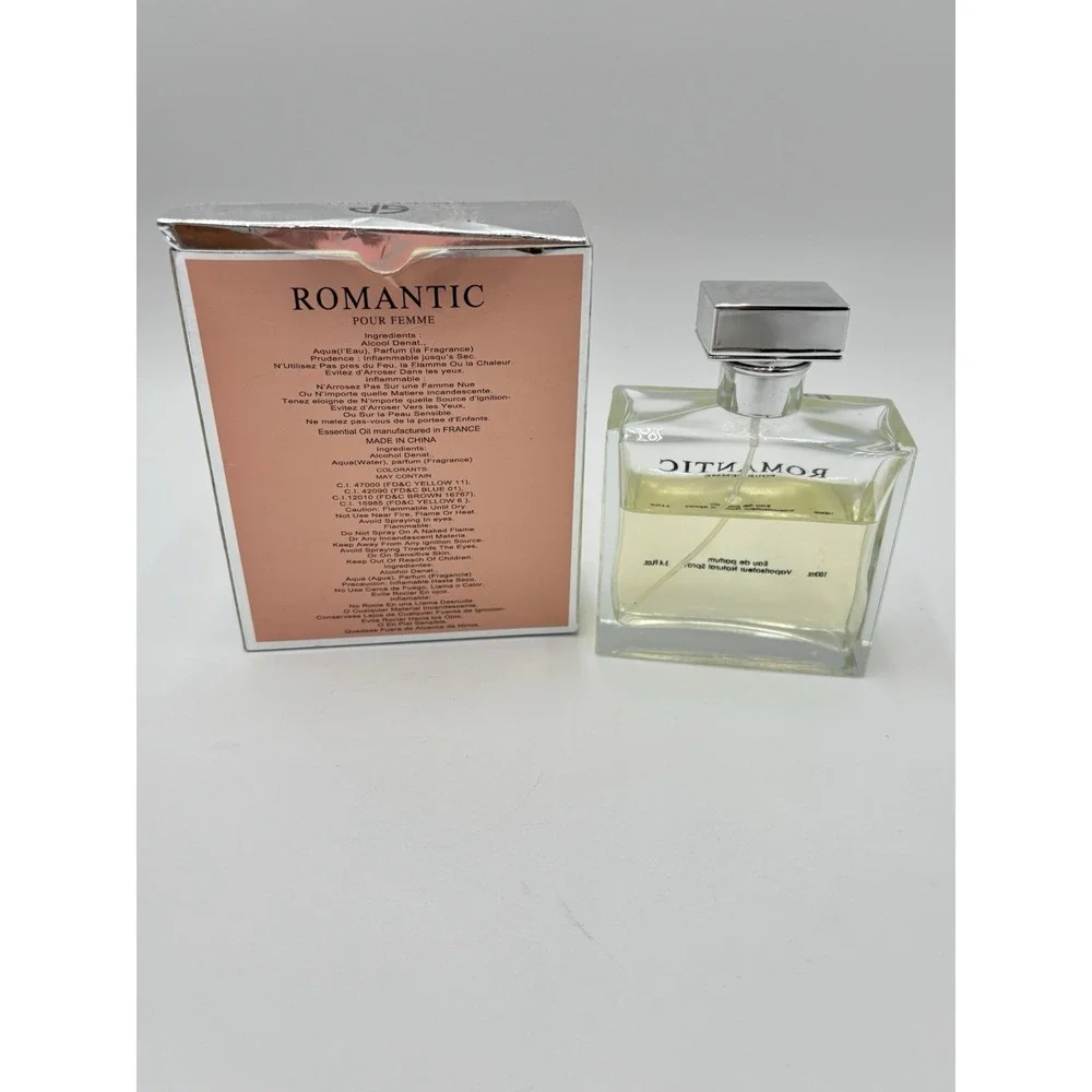 Romantic Pour Femme Eau De Parfum 3.4 Oz 100ml Partial Bottle With Box‎ Used